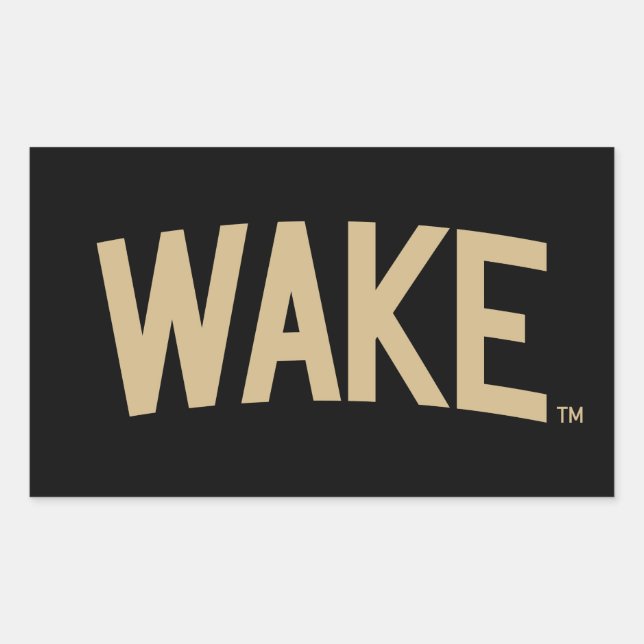 Wake Forest University | Wake Arch Rectangular Sticker (Front)