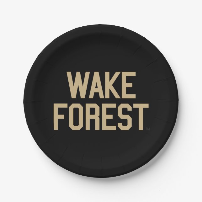 Wake Forest University | Wake Forest Paper Plate (Front)