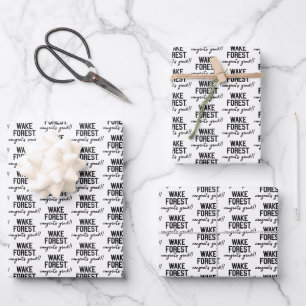 Wake Forest University   Wake Forest Wrapping Paper Sheet