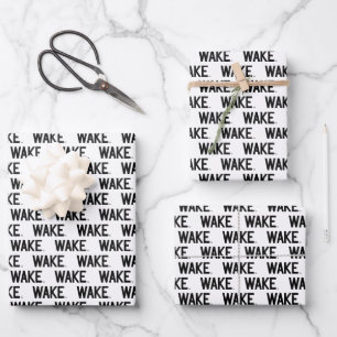Wake Forest University   Wake Wordmark Wrapping Paper Sheet