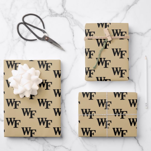 Wake Forest University | WF Wrapping Paper Sheet (Front)