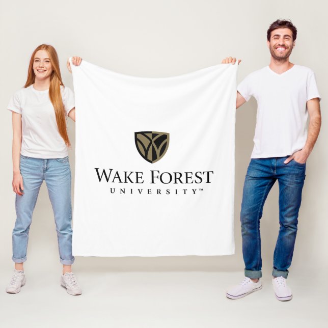 Wake Forest University Wordmark Fleece Blanket (In Situ)