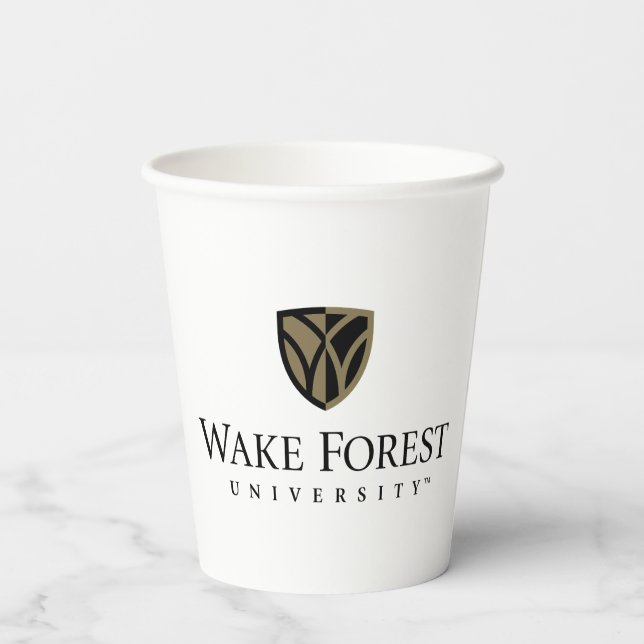 Wake Forest University Wordmark Paper Cups (Back)