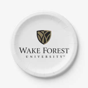 Wake Forest University Wordmark Paper Plate