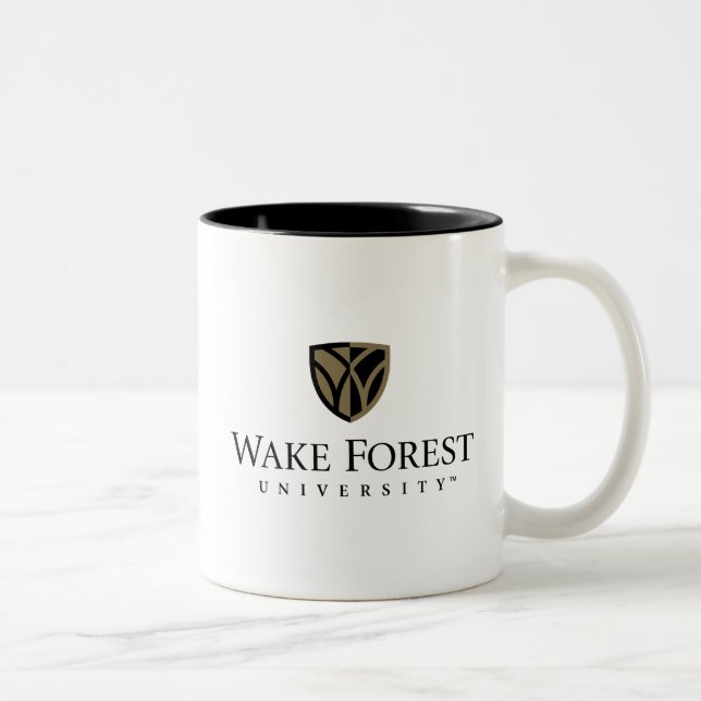 Wake Forest University Wordmark Two-Tone Coffee Mug (Right)