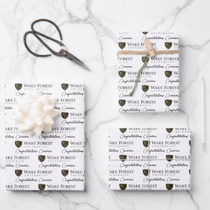 Wake Forest University Wordmark Wrapping Paper Sheet