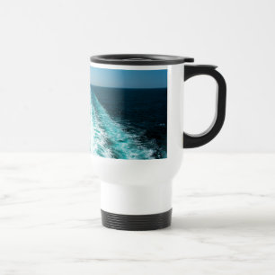 Wake From a Cruise Ship Travel Mug
