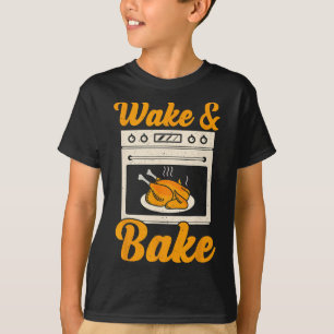 Wake Ke Turkey Feast Meal Dinner Chef Funny Thanks T-Shirt