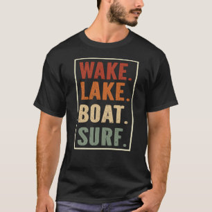 Wake Lake Boat Surf T-Shirt