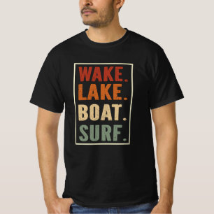 Wake Lake Boat Surf T-Shirt