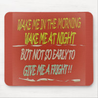 Wake me in the morning any time but early square  