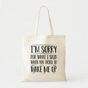 Wake Me Up Tote Bag