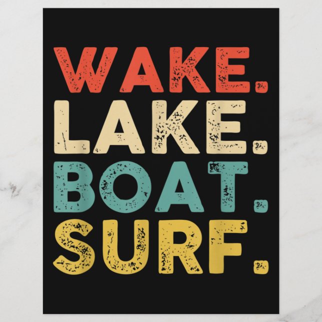 Wake Surfing Wake Surf Wake Surfing Rope Wake Surf Custom Letterhead (Front)