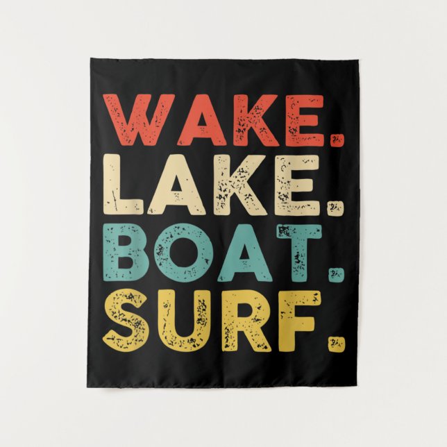 Wake Surfing Wake Surf Wake Surfing Rope Wake Surf Tapestry (Front)