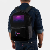 Wake-Up Alarm Clock with Purple Moon Night Vision