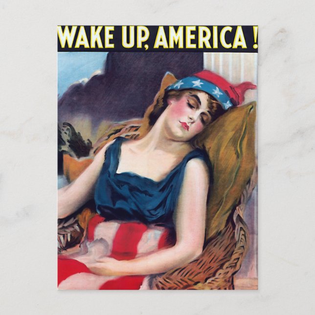 Wake Up America! Holiday Postcard (Front)