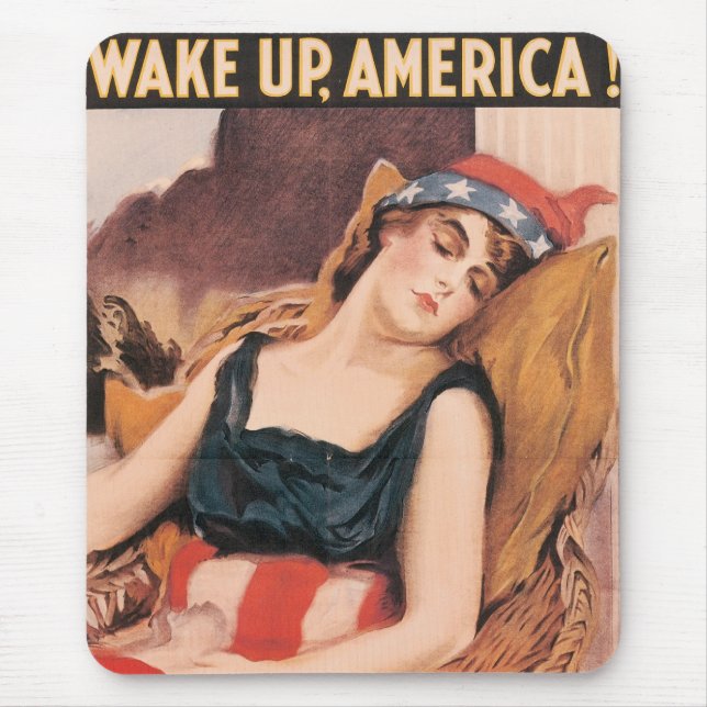 Wake Up America Mouse Pad (Front)