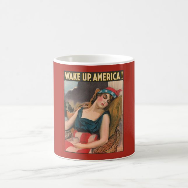 Wake Up America! Poster Coffee Mug (Center)