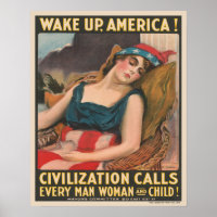 Wake Up America World War 1 Propaganda 