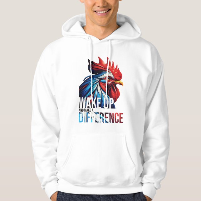 WAKE UP AND MAKE A DIFFERENCE HOODIE (Front)