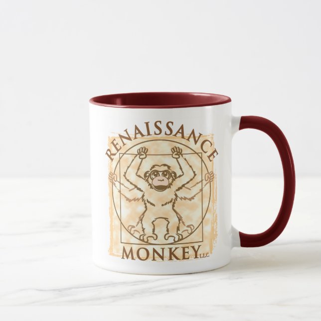 WAKE UP AND SMELL THE MONKEY! MUG (Right)
