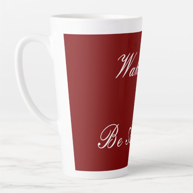 Wake Up & Be Awesome Latte Mug (Left)