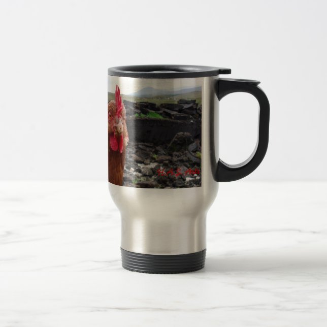 Wake up chicken travel mug (Right)