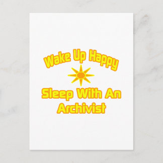 Wake Up Happy ... Sleep With an Archivist Postcard