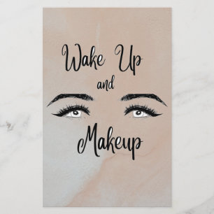 Wake up & Makeup Stationery