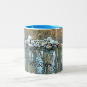 Wake Up Mug with Walden Pond Cairn