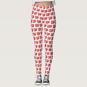 Wake Up Red Leggings