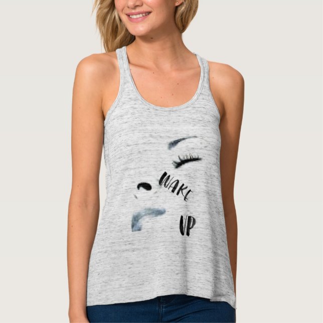 wake up T-Shirt Singlet (Front)