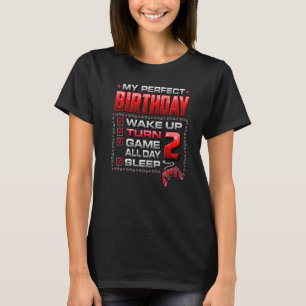 Wake Up Turn 2 Game All Day Shirt Gamer 2nd Birthd