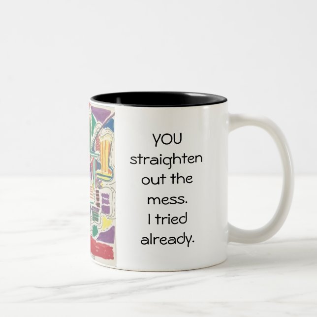 Wake up  Two-Tone coffee mug (Right)