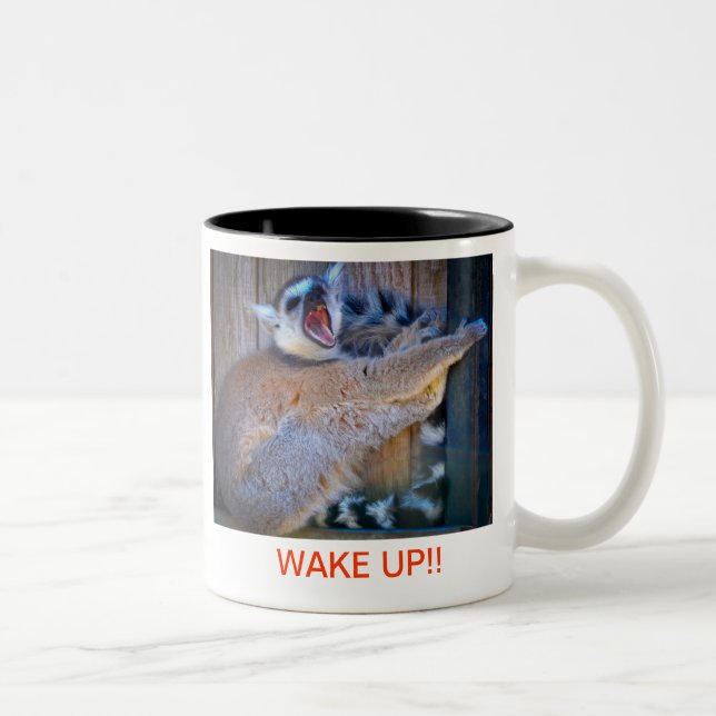 Wake UP Two-Tone Coffee Mug (Right)