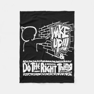 Wake Up!!!...wake Uuup!!!...wake Up!! Pt.168 Stick Fleece Blanket