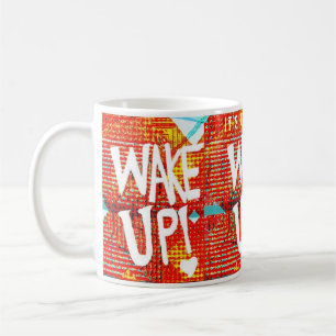 Wake Up! With Personalised Message Coffee Mug