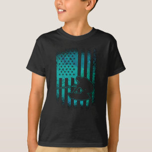Wakeboard American Flag Wakeboarder Wakeboarding T-Shirt