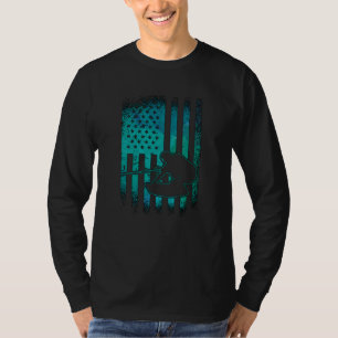 Wakeboard American Flag Wakeboarder Wakeboarding T-Shirt