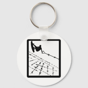 WAKEBOARD BARB WIRED KEY RING