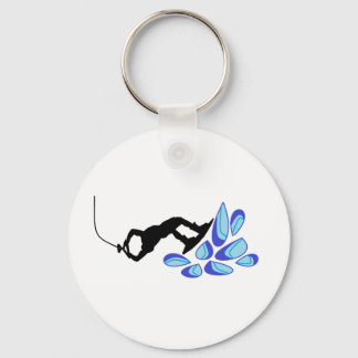 Wakeboard Blue Key Ring