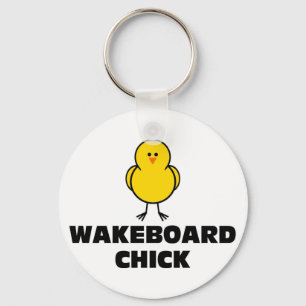 Wakeboard Chick Key Ring