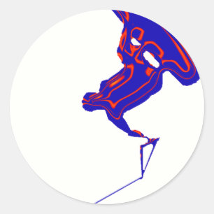 Wakeboard Flow Classic Round Sticker