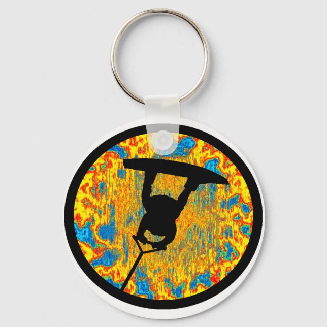 Wakeboard Psycho Raley Key Ring (Front)