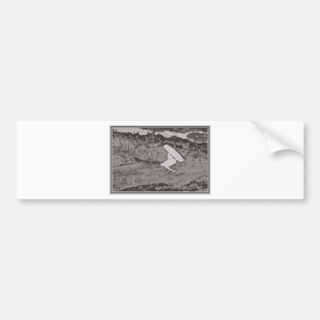 Wakeboard tone bumper sticker (Front)