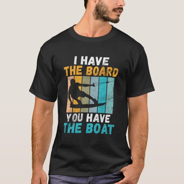 Wakeboard Wakeboarder Retro Wakeboarding T-Shirt (Front)