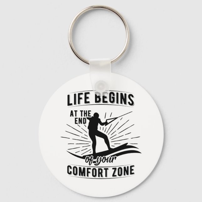 Wakeboard | Waterski Wakeboard Sea Gifts Key Ring (Front)