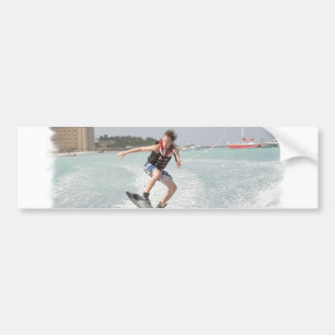 Wakeboarder Jumping Bumper Sticker