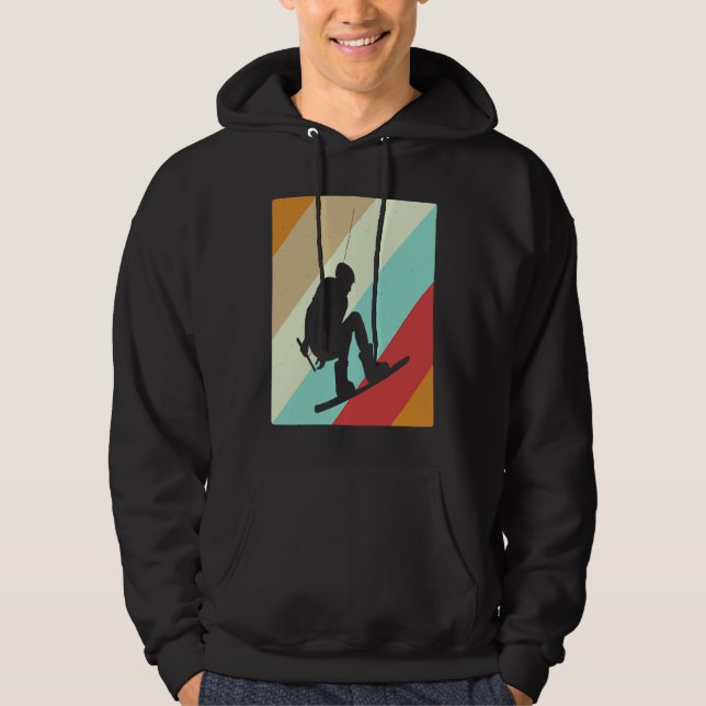 Wakeboarder Retro  Wakeboarding Hoodie (Front)