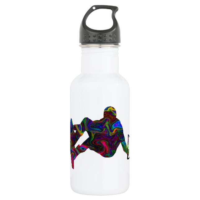Wakeboarder Wild Colours 532 Ml Water Bottle (Front)